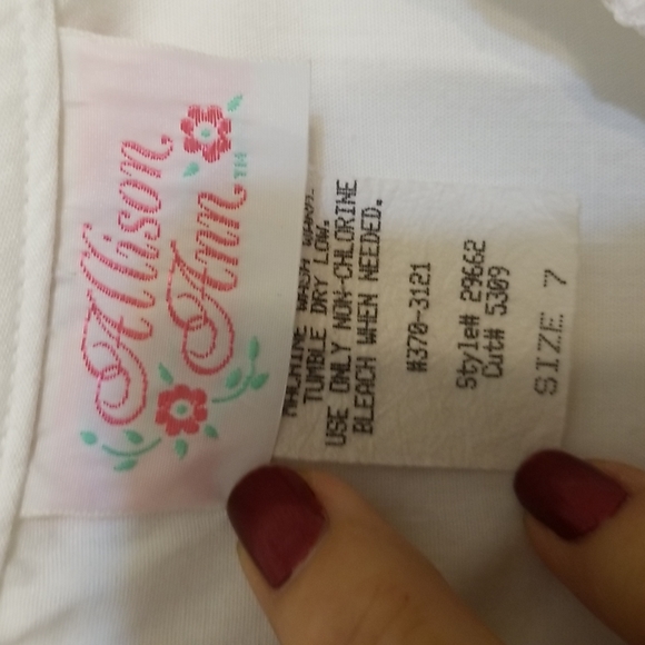 EUC VINTAGE Designer White Dress with Lace - Picture 3 of 16